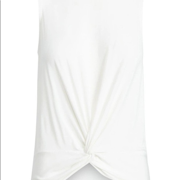 Lauren Ralph Lauren Petite Twist-Front Jersey Sleeveless Top - Picture 5 of 10